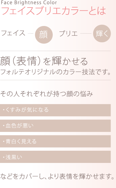フェイスブリエカラーとは