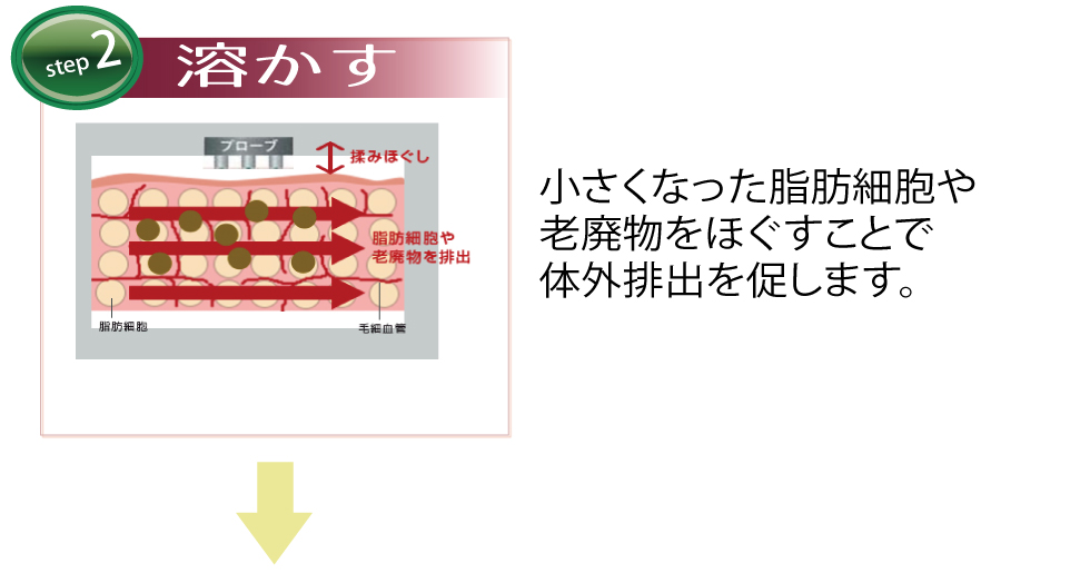 ステップ2溶かす